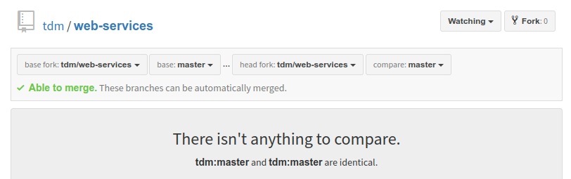 Comparaison par défaut